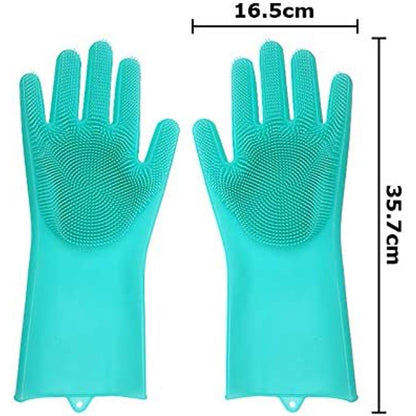 Рукавички для кухні Kitchen Gloves, Помаранчеві / Силіконові рукавички для миття посуду