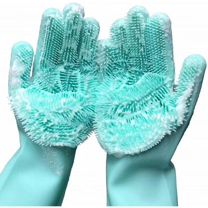 Рукавички для кухні Kitchen Gloves, Помаранчеві / Силіконові рукавички для миття посуду