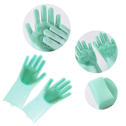 Рукавички для кухні Kitchen Gloves, Помаранчеві / Силіконові рукавички для миття посуду