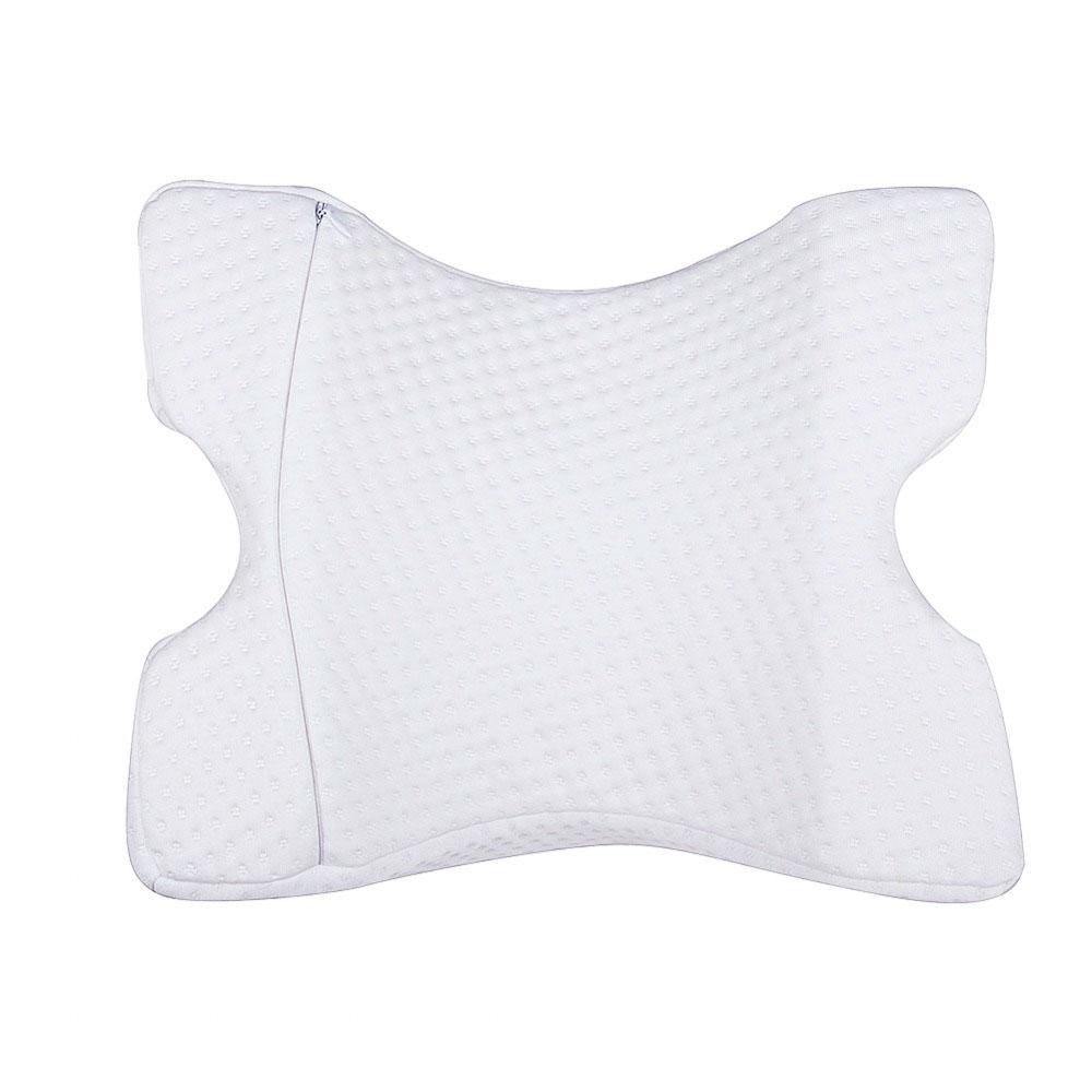 Ортопедична вигнута подушка з ефектом пам'яті (35*30*13 см) Nap pillow NJ-137, Білий / Подушка для шиї