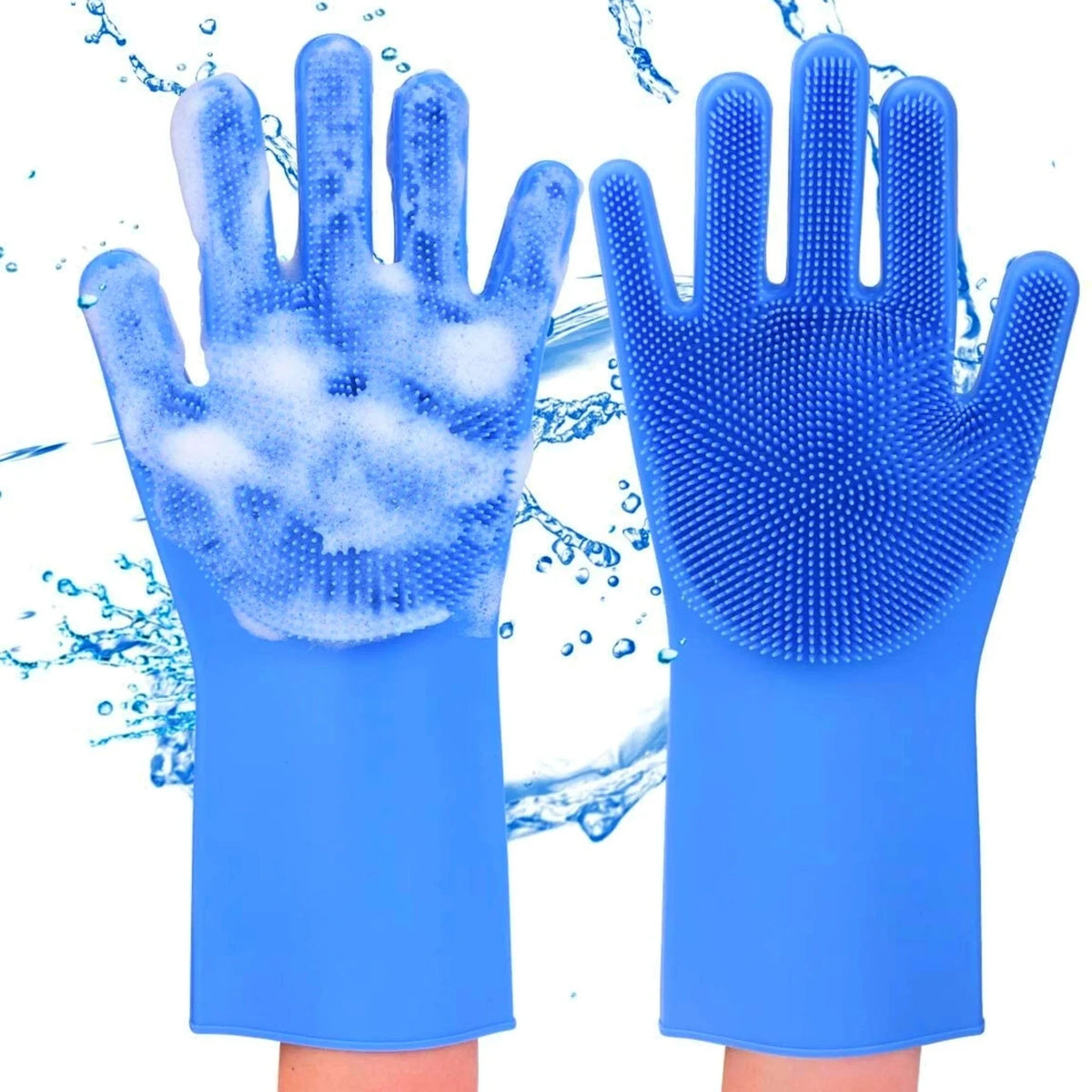 Рукавички для кухні Kitchen Gloves, Помаранчеві / Силіконові рукавички для миття посуду