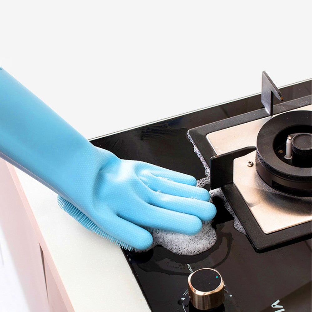 Рукавички для кухні Kitchen Gloves, Помаранчеві / Силіконові рукавички для миття посуду