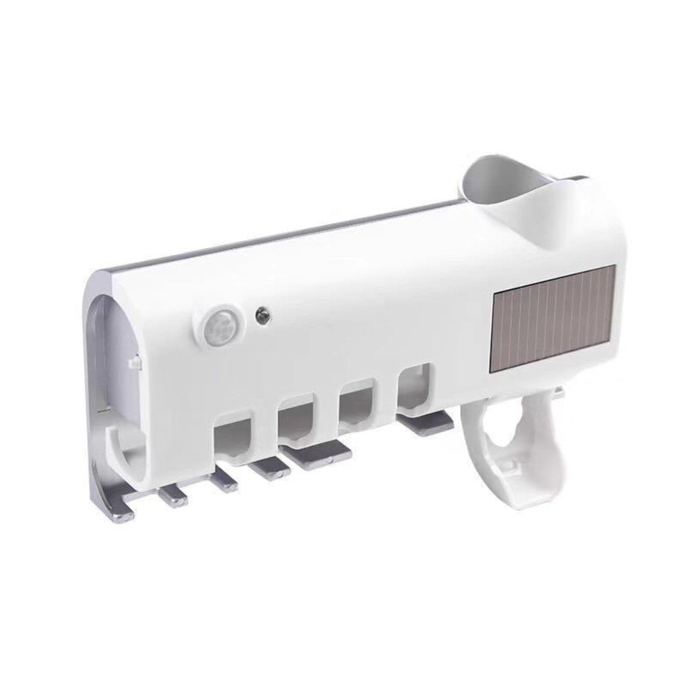 Тримач зубних щіток Brush Sterilizer, Білий / Диспенсер для зубної пасти / Уф стерилізатор