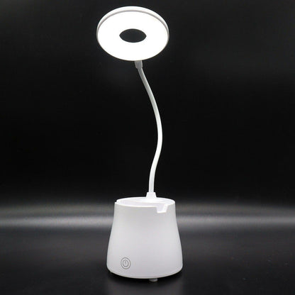 Настільна лампа з USB, LED TABLE LAMP, Біла / Акумуляторна LED лампа-підставка