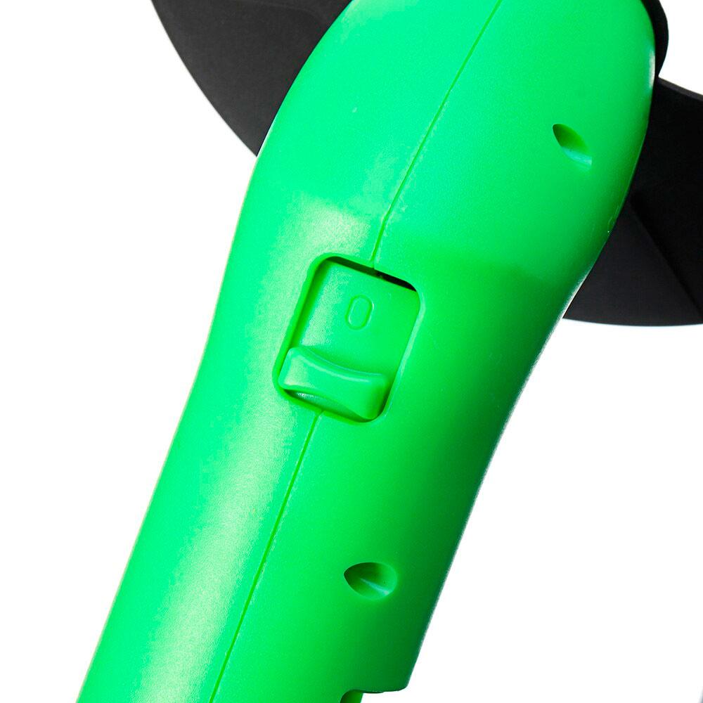 Ручна бездротова газонокосарка на батарейках Zip Trim, Зелена / Міні газонокосарка для саду
