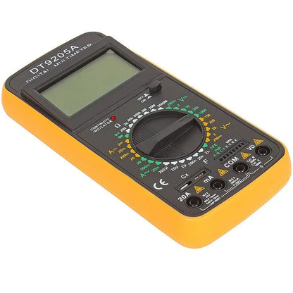 Цифровий мультиметр тестер DT-9208А, Чорний / Універсальний тестер напруги