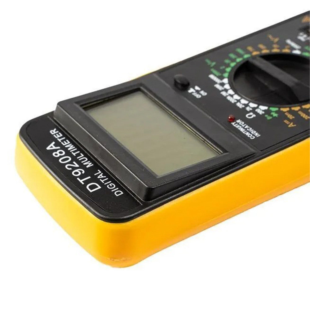 Цифровий мультиметр тестер DT-9208А, Чорний / Універсальний тестер напруги