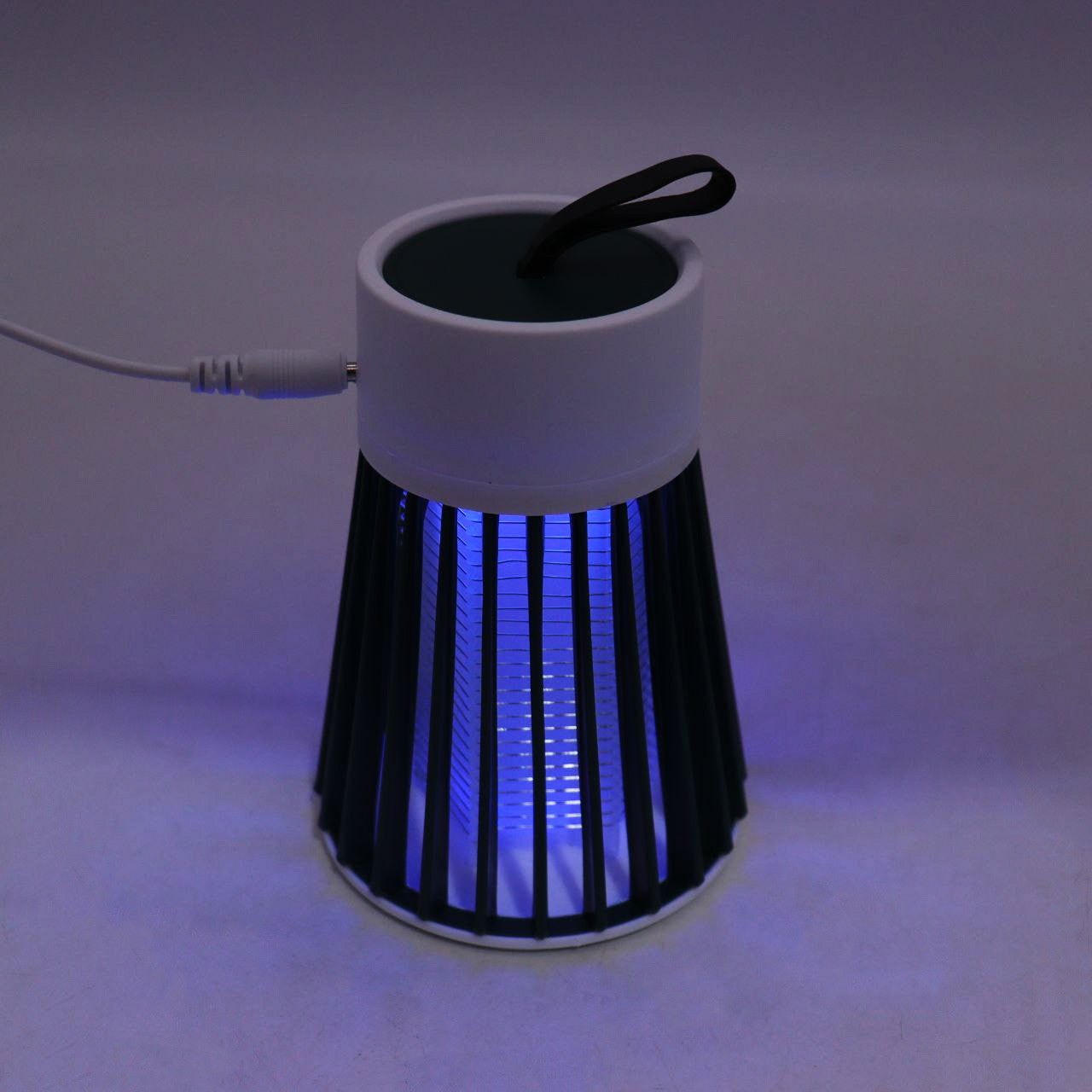 Антимоскітна лампа від комарів, від USB, 12х8,5см, Electronic shock, Зелена, Білий / Електрична пастка-знищувач комах