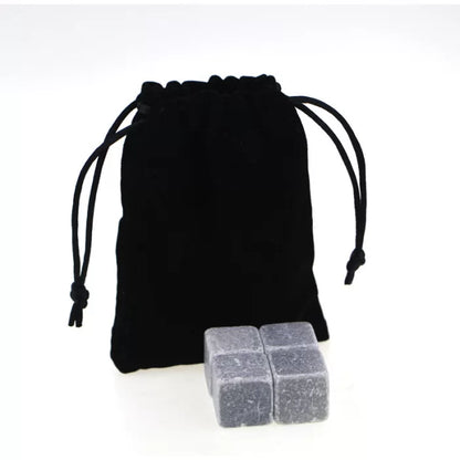 Камені для охолодження віскі Whiskey Stone, 9шт, Сірий / Кубики для охолодження напоїв / Набір каменів для охолодження