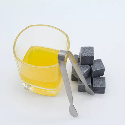 Камені для охолодження віскі Whiskey Stone, 9шт, Сірий / Кубики для охолодження напоїв / Набір каменів для охолодження