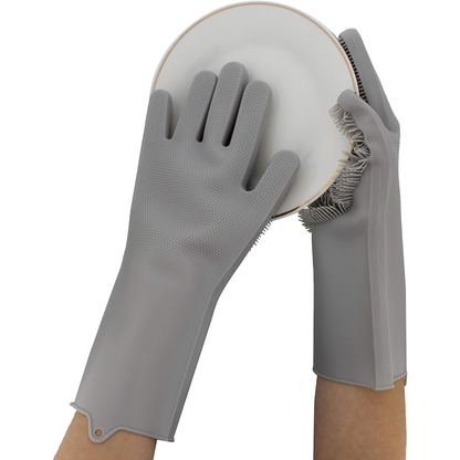 Рукавички для кухні Kitchen Gloves, Помаранчеві / Силіконові рукавички для миття посуду