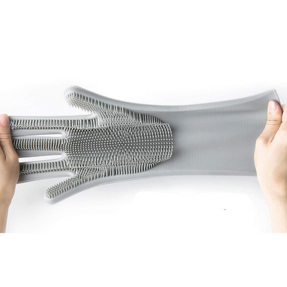 Рукавички для кухні Kitchen Gloves, Помаранчеві / Силіконові рукавички для миття посуду