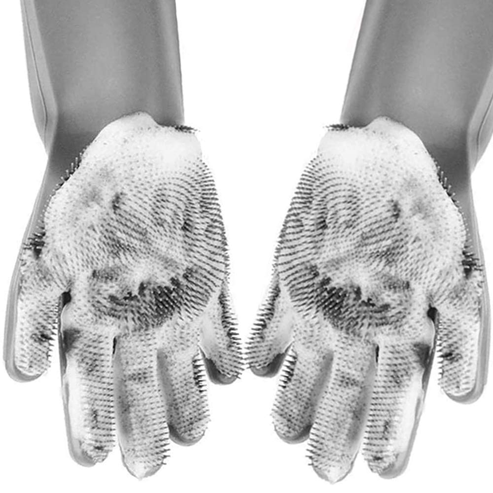 Рукавички для кухні Kitchen Gloves, Помаранчеві / Силіконові рукавички для миття посуду