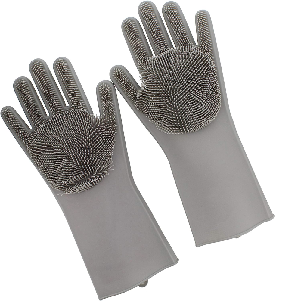Рукавички для кухні Kitchen Gloves, Помаранчеві / Силіконові рукавички для миття посуду