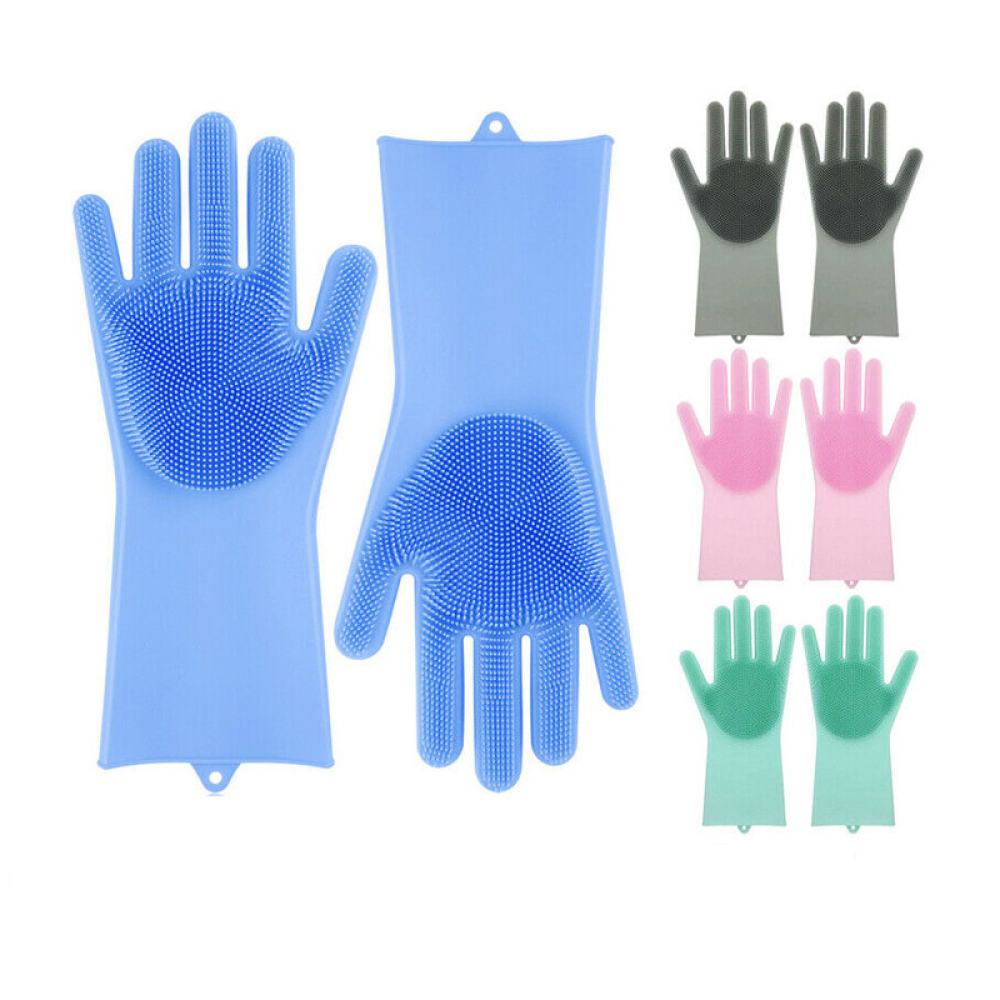 Рукавички для кухні Kitchen Gloves, Помаранчеві / Силіконові рукавички для миття посуду