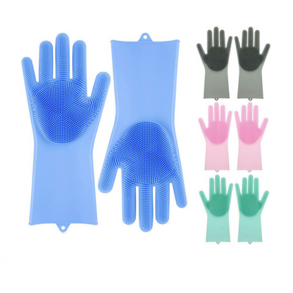 Рукавички для кухні Kitchen Gloves, Помаранчеві / Силіконові рукавички для миття посуду
