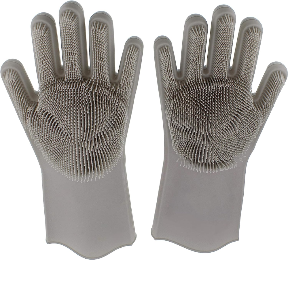 Рукавички для кухні Kitchen Gloves, Помаранчеві / Силіконові рукавички для миття посуду