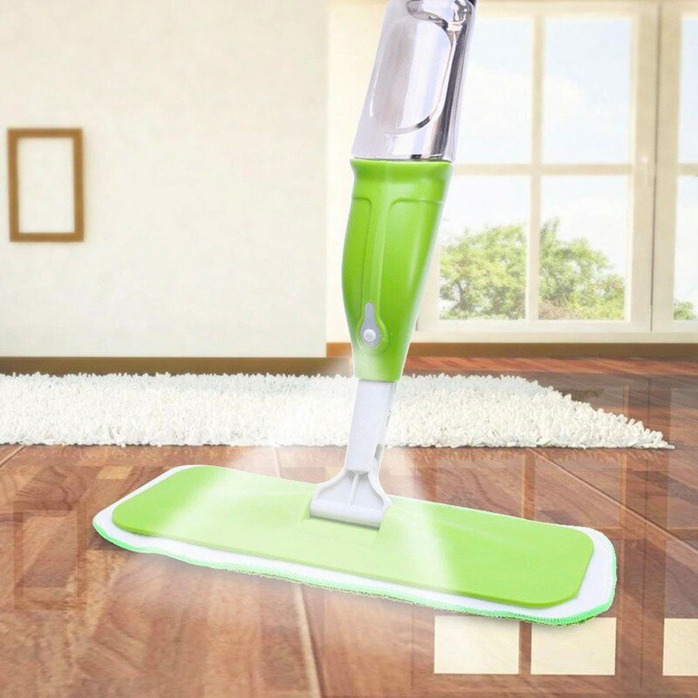 Швабра з розпилювачем для миття підлоги Water Spray Mop, Зелена / Швабра для прибирання