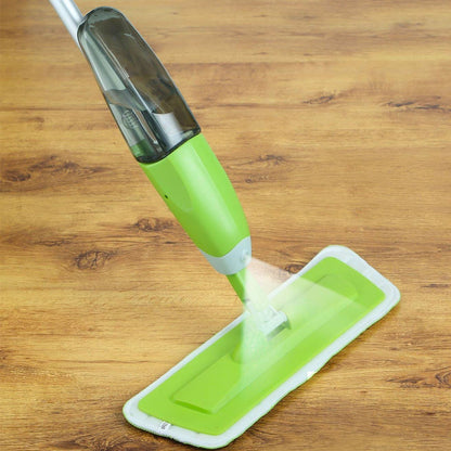 Швабра з розпилювачем для миття підлоги Water Spray Mop, Зелена / Швабра для прибирання
