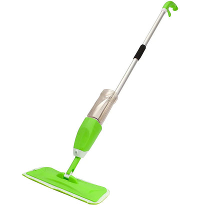 Швабра з розпилювачем для миття підлоги Water Spray Mop, Зелена / Швабра для прибирання