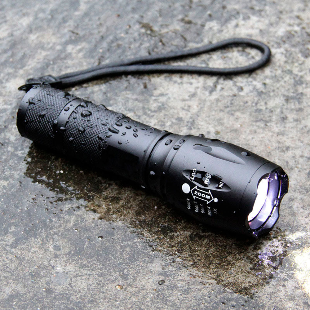 Тактичний ліхтар Bailong BL-1831-Т6, Чорний / Акумуляторний ручний ліхтарик / Ліхтарик акумуляторний