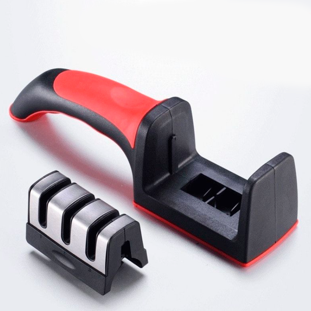 Точилка для ножів Sharpener RS-168 NJ-523, Чорний / Кухонна механічна точилка / Ножеточка