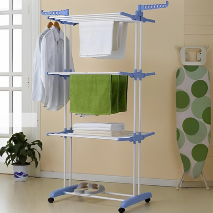 Підлогова сушка для одягу Garment, 20кг, 172см, на 3 яруси, TW 118, Білий / Кімнатна сушарка для білизни