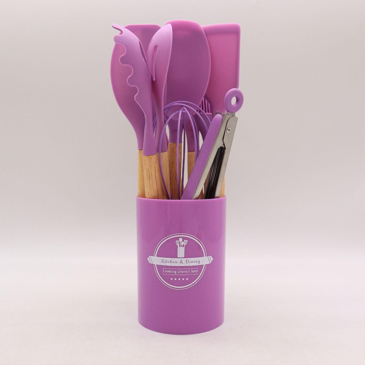 Набір кухонного приладдя 12шт Kitchen Set, / Кухонний набір силіконовий з підставкою