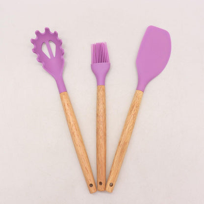 Набір кухонного приладдя 12шт Kitchen Set, / Кухонний набір силіконовий з підставкою