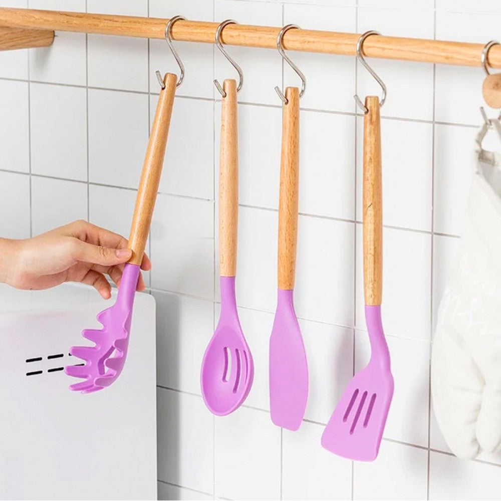 Набір кухонного приладдя 12шт Kitchen Set, / Кухонний набір силіконовий з підставкою