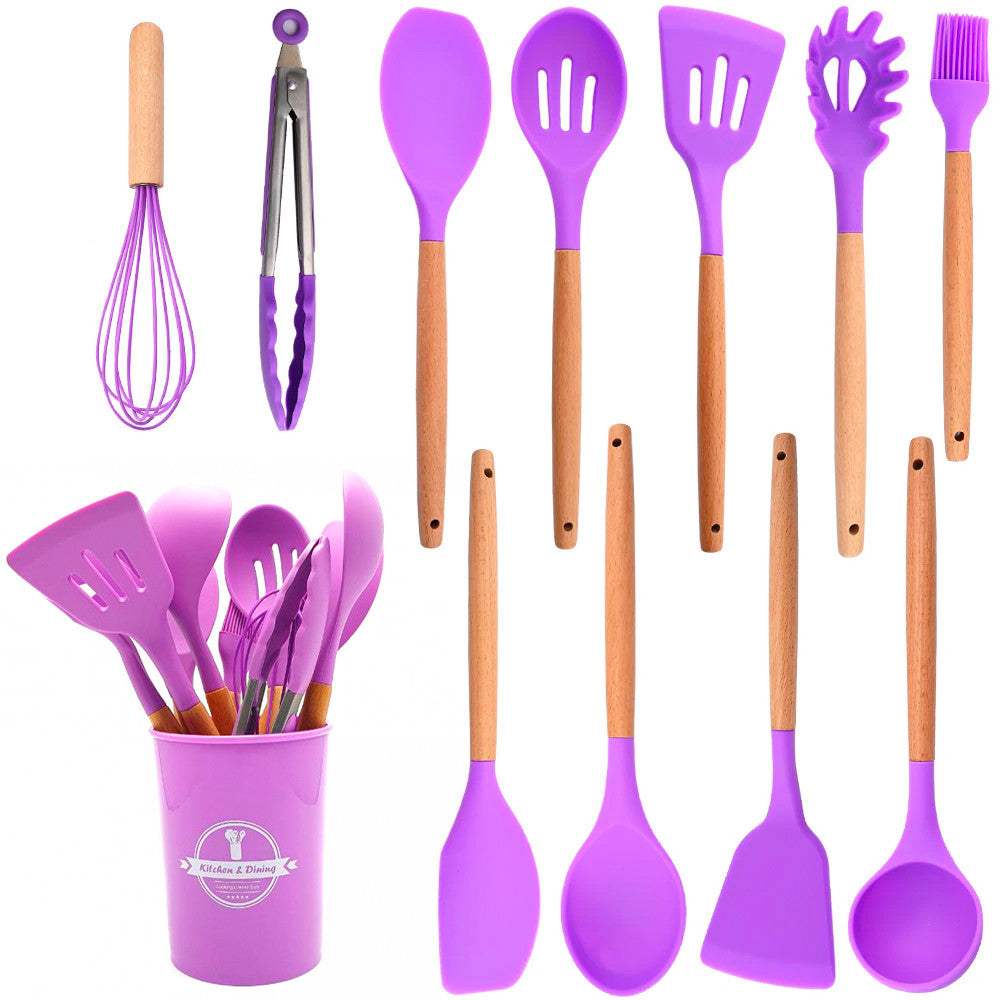 Набір кухонного приладдя 12шт Kitchen Set, / Кухонний набір силіконовий з підставкою