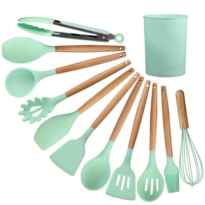 Набір кухонного приладдя 12шт Kitchen Set, / Кухонний набір силіконовий з підставкою