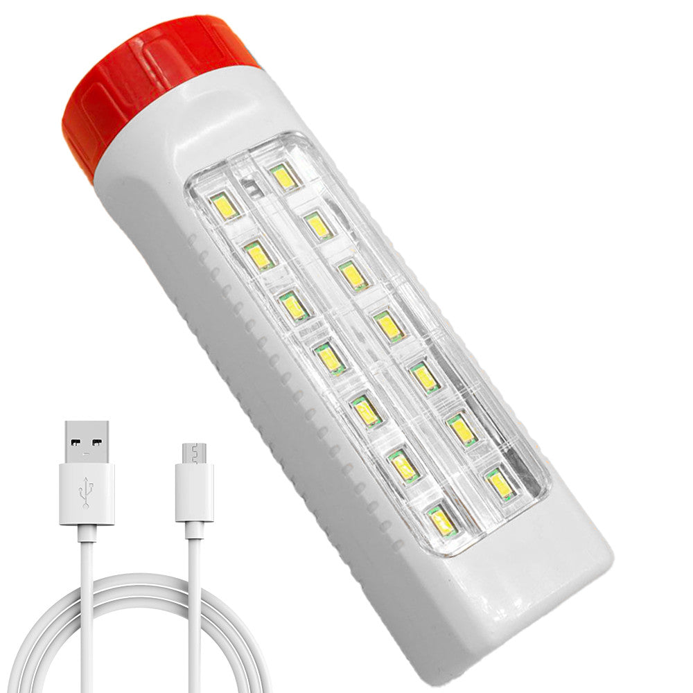 Ліхтар-прожектор 2в1 PT-238, з USB-зарядкою та боковою лампою, Білий / Потужний ручний LED ліхтарик