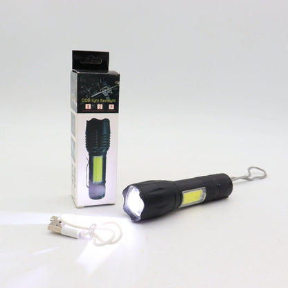 Потужний ручний ліхтарик з USB-зарядкою та ZOOM, BL-29-T6, Чорний / Тактичний LED ліхтар на акумуляторі