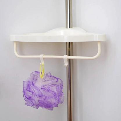 Кутова полиця для ванної 320х33см, Multi Corner Shelf GY-188 White, Білий / Розсувна полиця для ванної кімнати
