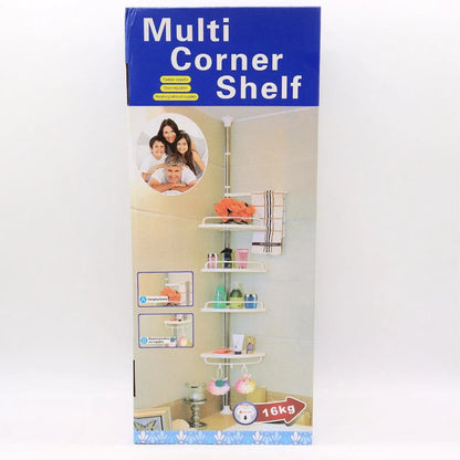 Кутова полиця для ванної 320х33см, Multi Corner Shelf GY-188 White, Білий / Розсувна полиця для ванної кімнати