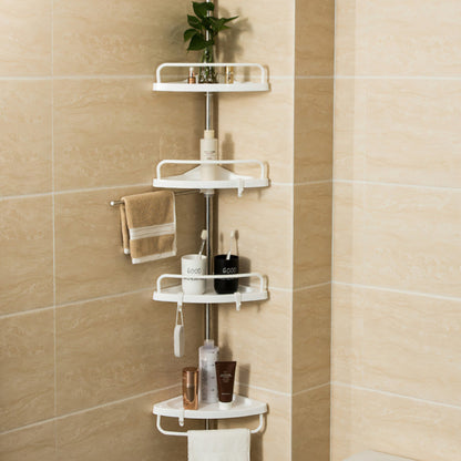 Кутова полиця для ванної 320х33см, Multi Corner Shelf GY-188 White, Білий / Розсувна полиця для ванної кімнати