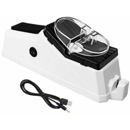 Електрична точила для ножів Electric Knife Sharpener від USB, Білий / Професійна електроточила / Ножеточка