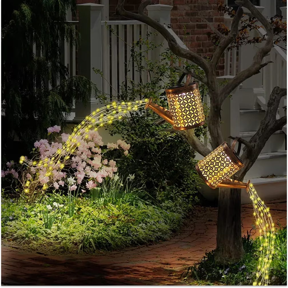 2шт Садовий ліхтар на сонячній батареї, 80 см Fairy lamp / Світильник садовий / Вуличний ліхтар