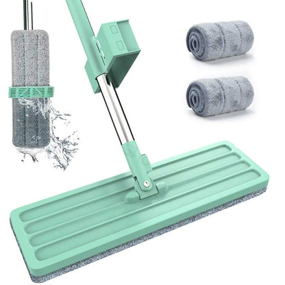 Швабра ледарка з віджимом Spin Mop, на 360 градусів, Бірюзова / Самовіджимаюча швабра для швидкого миття підлоги