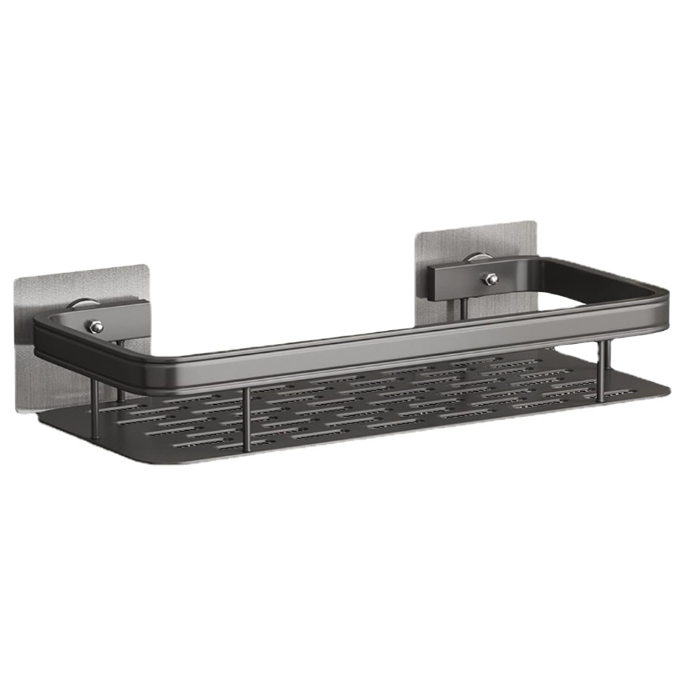 2 шт Металева полиця для ванної, (30*13*4,5см) Bathroom shelf, Чорна / Поличка у ванну кімнату