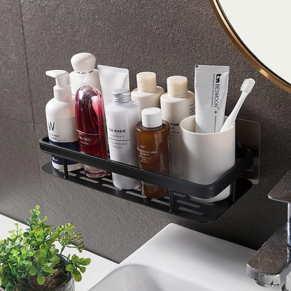 2 шт Металева полиця для ванної, (30*13*4,5см) Bathroom shelf, Чорна / Поличка у ванну кімнату