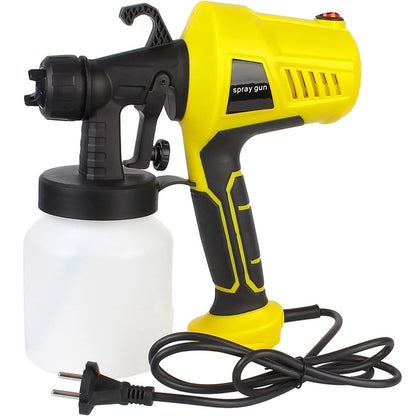 Фарборозпилювач 800мл, 500W, 3 режими розпилення, Electric Paint Sprayer, Жовтий / Краскопульт електричний
