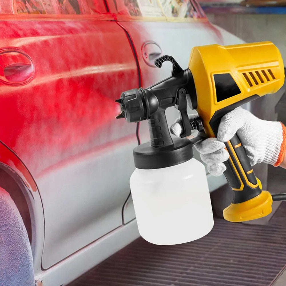 Фарборозпилювач 800мл, 500W, 3 режими розпилення, Electric Paint Sprayer, Жовтий / Краскопульт електричний