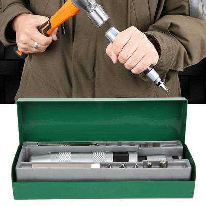 Набір ударних викруток 13в1 Impact Screwdriver Set та кейс, Зелений / Викрутка ударно-поворотна / Набір інструментів