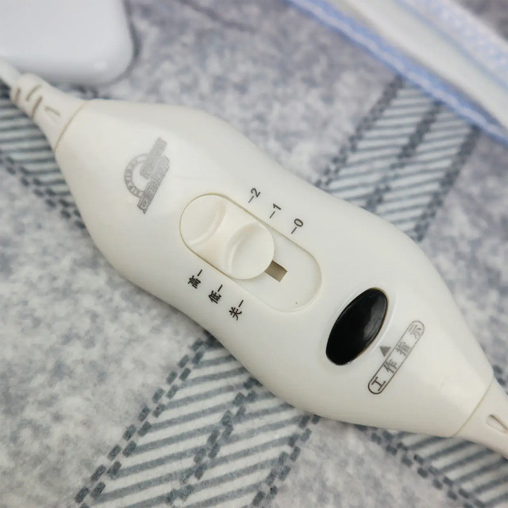 Електропростирадло з підігрівом 150х120см Electric blanket, Сіра / Електроковдра з терморегулятором