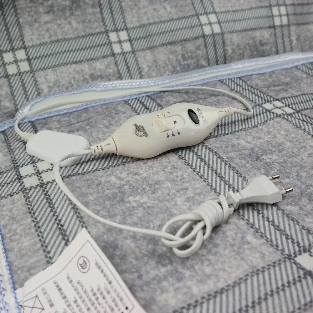 Електропростирадло з підігрівом 150х120см Electric blanket, Сіра / Електроковдра з терморегулятором