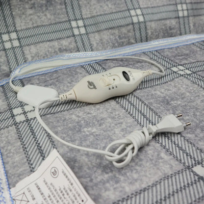 Електропростирадло з підігрівом 150х120см Electric blanket, Сіра / Електроковдра з терморегулятором