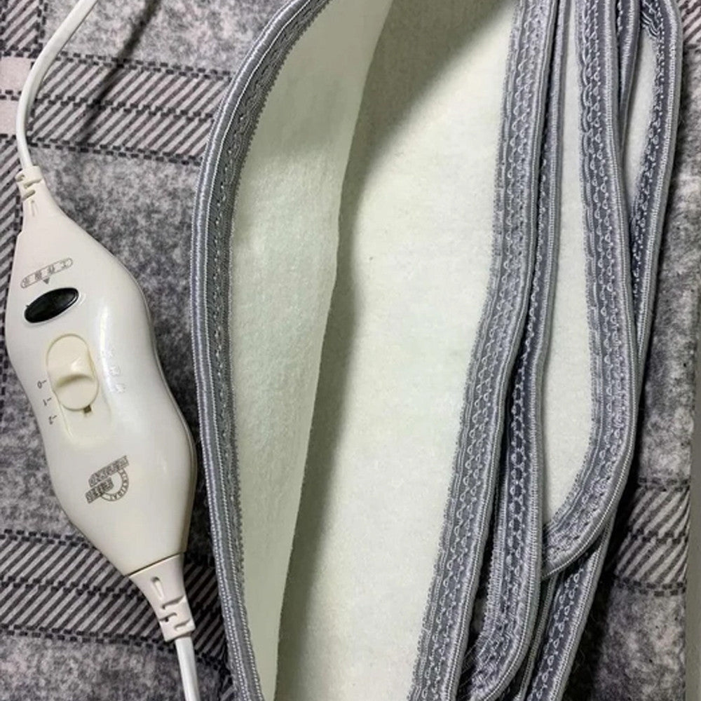 Електропростирадло з підігрівом 150х120см Electric blanket, Сіра / Електроковдра з терморегулятором