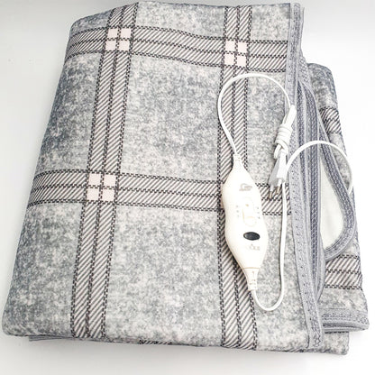 Електропростирадло з підігрівом 150х120см Electric blanket, Сіра / Електроковдра з терморегулятором
